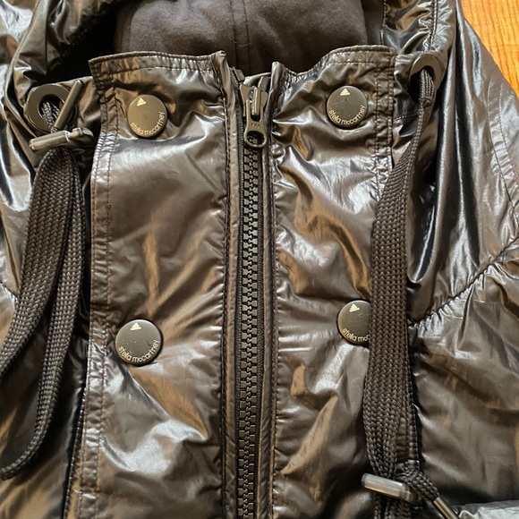 Adidas by Stella McCartney Black Hooded Jacket Size S - Picture 4 of 11